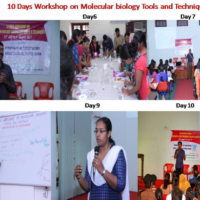 Glimpses of 10 Days workshop on Molecular Biology Laboratory Tools & Techniques – 27th July to 7th August, 2017